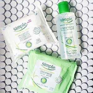 Simple Cleansing Facial Wipes 25 ct, Twin Pack