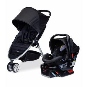 史低价+免税！Britax B-Agile 35 推车+安全座椅套装，黑色或砂石色