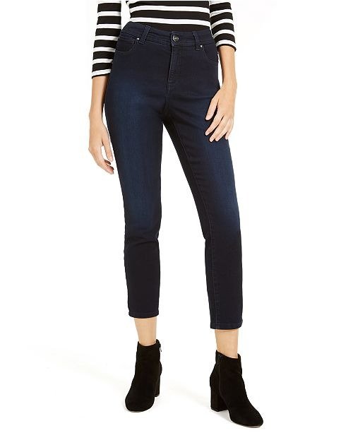 INC Curvy Skinny Ankle Jeans with Tummy Control, Created for Macy's