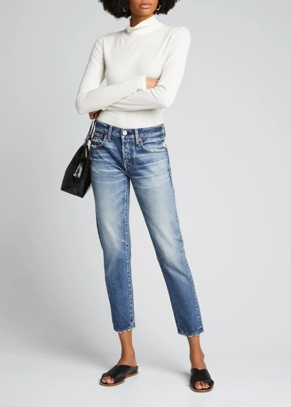 Vienna Tapered Mid-Rise Jeans