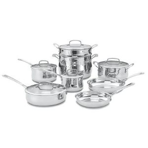 Cuisinart Contour Stainless Steel 8-Piece Cookware Set
