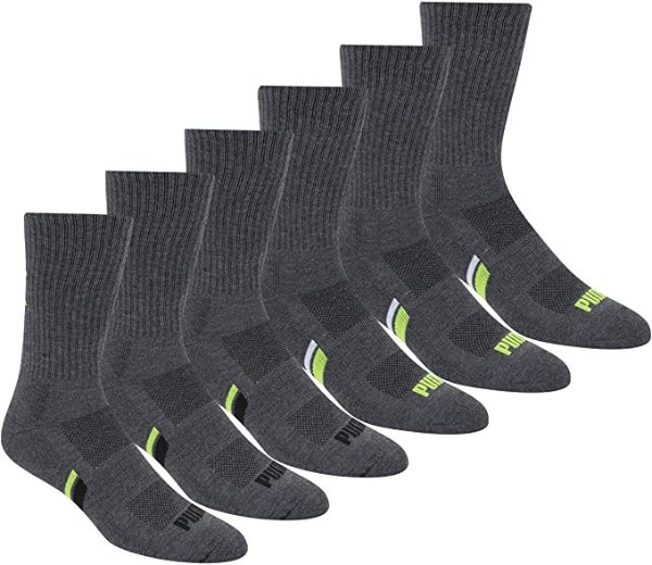 Men's 6 Pack Crew Socks