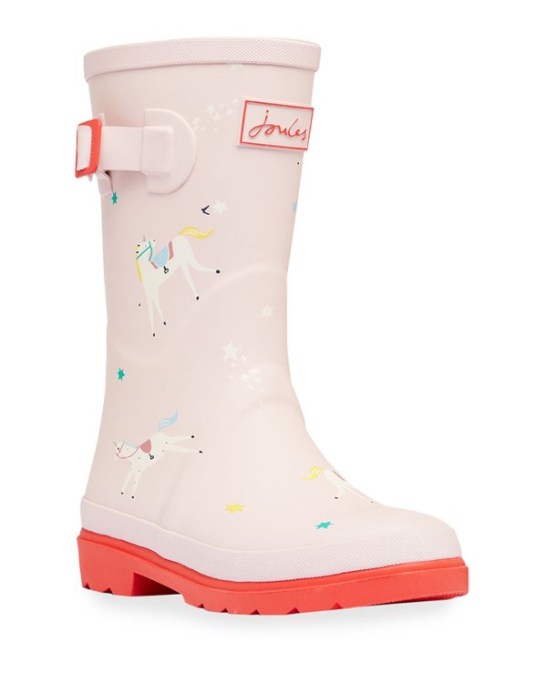 Unicorn-Print Rain Boots, Toddler/Kids