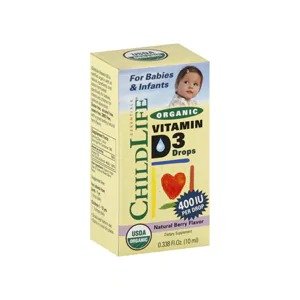 Organic Vitamin D3 Drops For Babies and Infants, Natural Berry Flavor