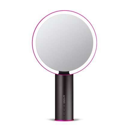 化妆镜O系列日光镜智能小黑镜台式LED化妆镜子化妆镜带灯