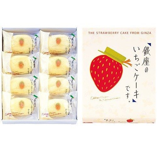 东京香蕉 银座草莓双心蛋糕 8枚装