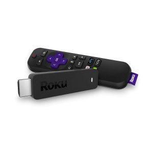 Roku Streaming Stick | Portable, Power-Packed Streaming Device with Voice Remote with Buttons for TV Power and Volume
