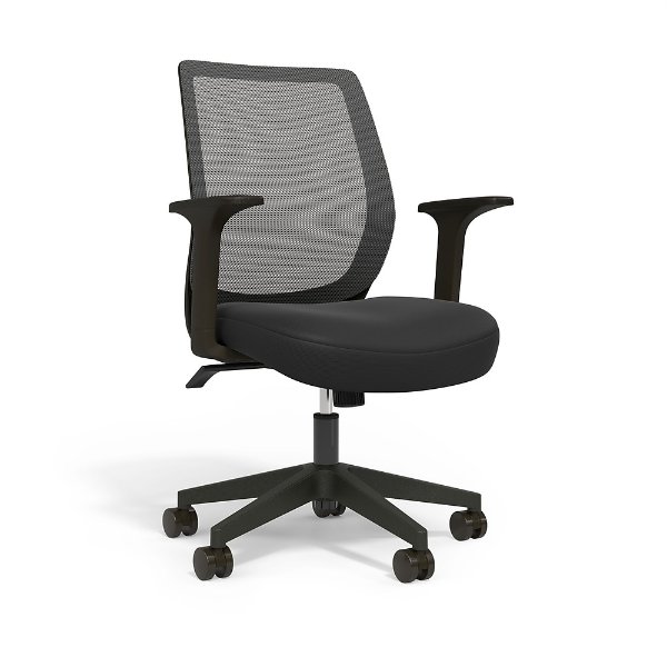 Essentials Mesh Back Fabric Task Chair, Black (UN56947)