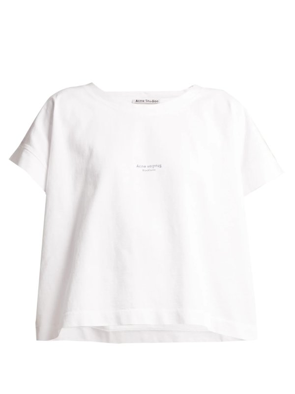 Tohnek logo-print cotton T-shirt | Acne Studios | MATCHESFASHION.COM US