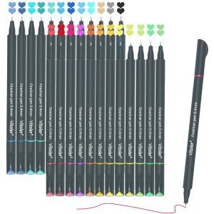 VITOLER 24色勾线笔 绘图笔 超细笔尖