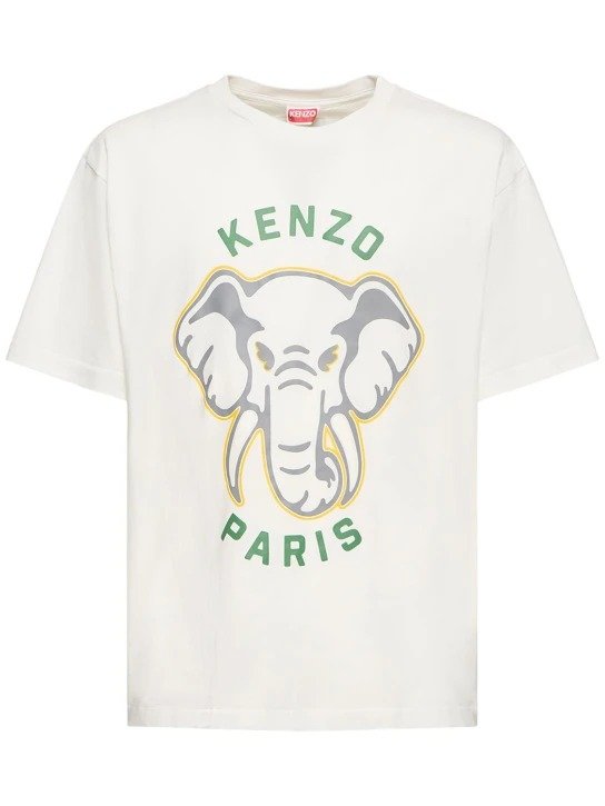 Elephant oversized cotton jersey t-shirt