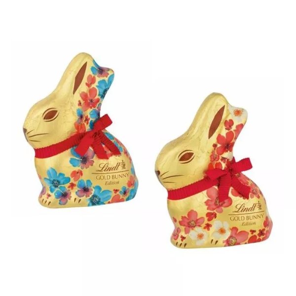 Floral Easter Gold Bunny - 3.5oz