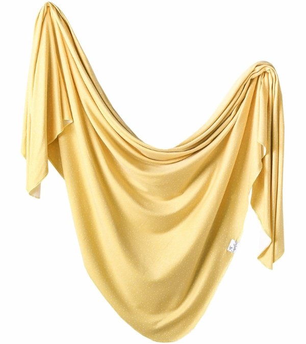 Knit Swaddle Blanket - Marigold