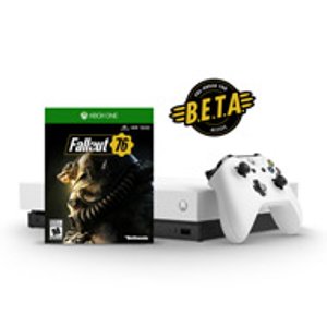 Xbox One X 1TB Robot White Special Edition Fallout 76 Early Pickup Bundle