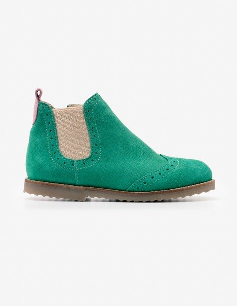 Leather Chelsea Boots (Willow Green)
