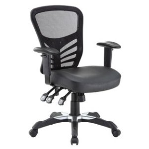 Articulate Mesh Office Chair with Fully Adjustable Black Vinyl Seat