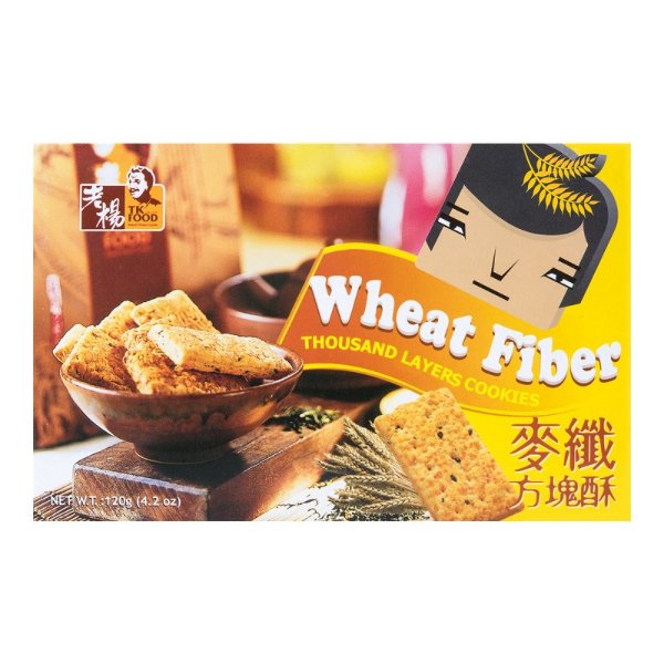 TK FOOD Wheat Fiber Thousand Layers Cookies 120g
