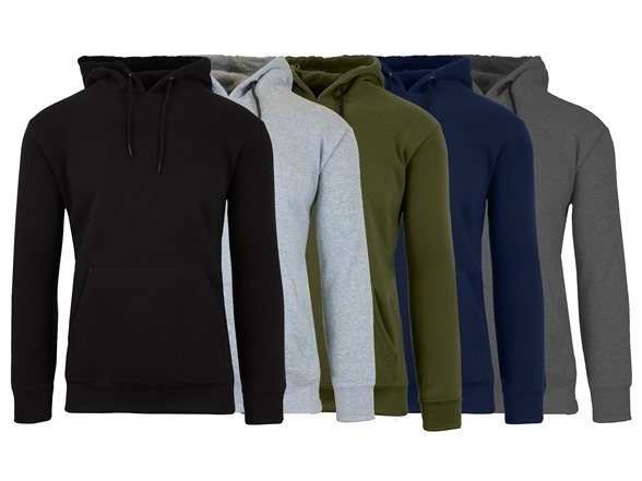 3-Pack Heavyweight Fleece-Lined Pullover Hoodie Sweater (Sizes, M-2XL)
