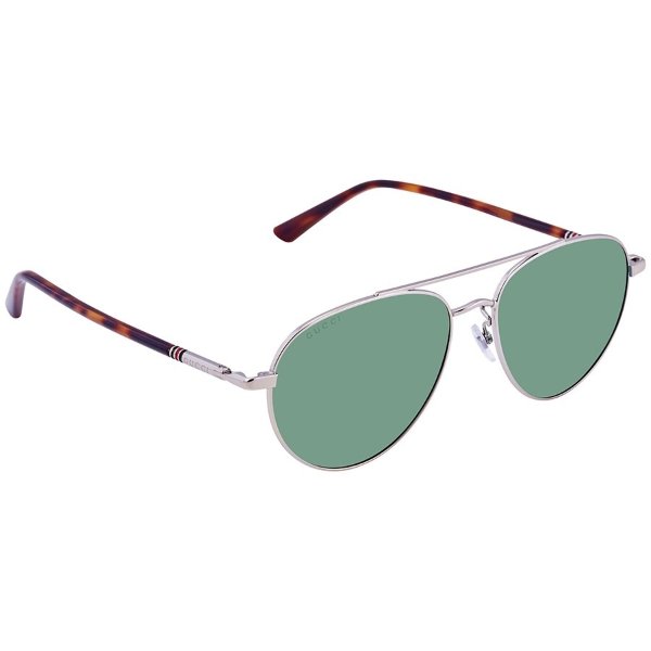 Green Aviator Men's Sunglasses GG0388SA 005 56