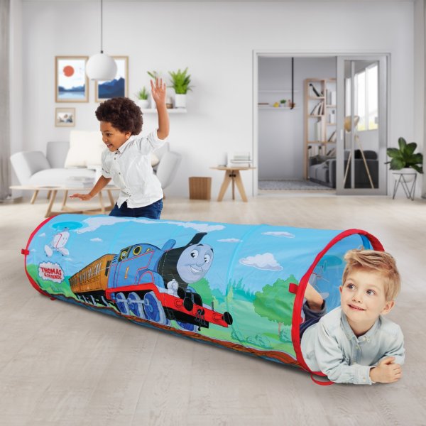 Thomas and Friends,6' Thomas the Train Pop-up Play Tunnel, Polyester Material, Indoor and Outdoor Use, Children Ages 3+
