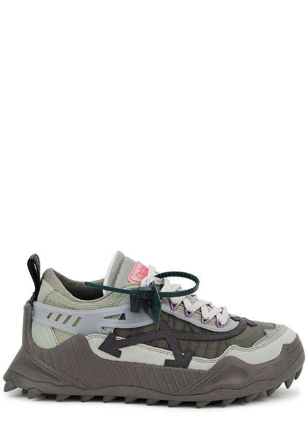Odsy-1000 grey panelled sneakers