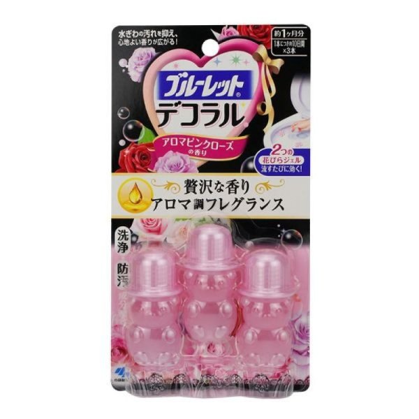 Bathroom Toilet Bowl Cleaner Deodorizer #Pink Rose 3pc - Yamibuy.com