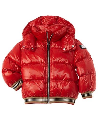 Burberry Icon Stripe Detail Hooded Puffer Jacket
