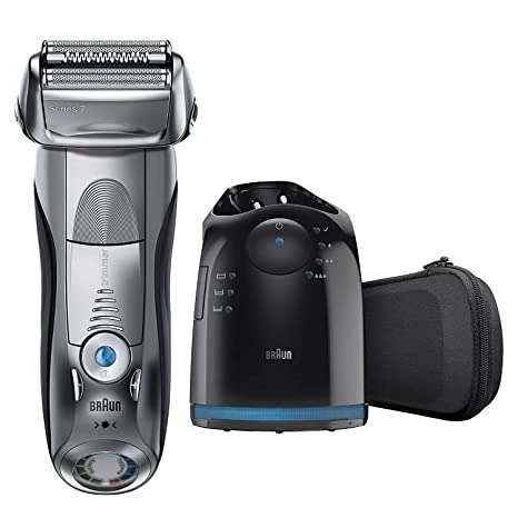 Electric Razor for Men, Series 7 790cc Electric Shaver with Precision Trimmer, Rechargeable, Foil Shaver, Clean & Charge Station and Travel Case