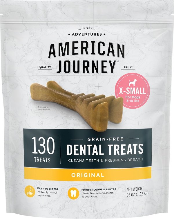Grain-Free Extra-Small Dental Dog Treats Original Flavor, 130 count - Chewy.com