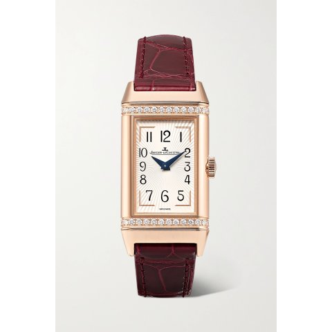 Reverso One Duetto 20mm 玫瑰金钻石手表
