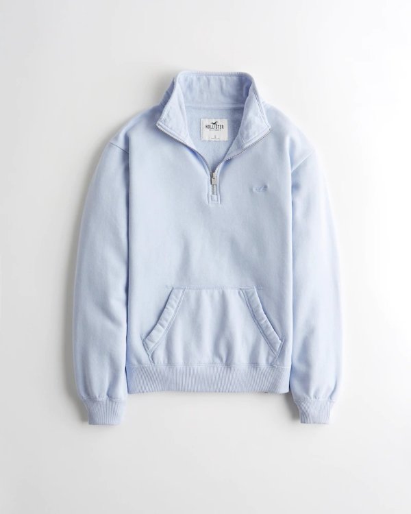 Oversized Half-Zip Icon Sweatshirt