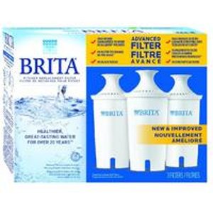 Brita 3 Count Water Filter Pitcher Advanced Replacement Filters