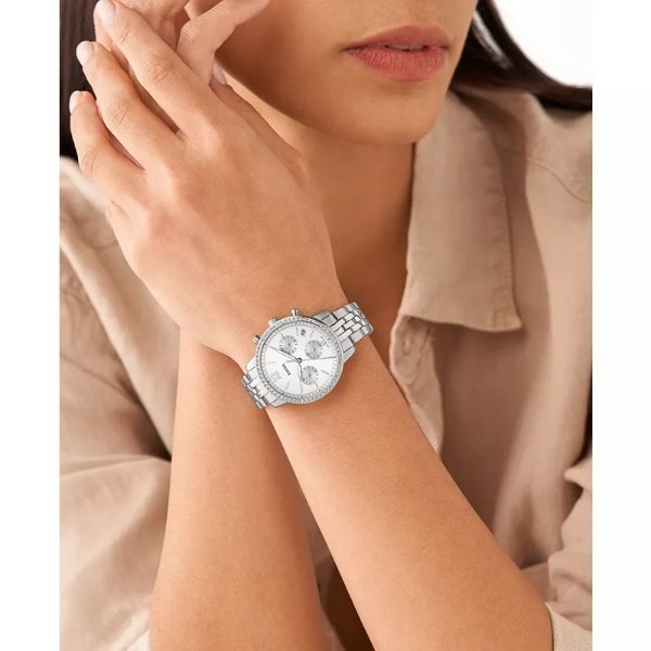 Women's Neutra Silver-Tone Stainless Steel Bracelet Watch, 36mm