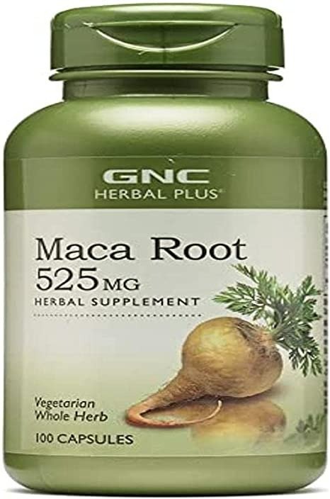 Herbal Plus Maca Root 525mg, 100 Capsules, Supports Vitality