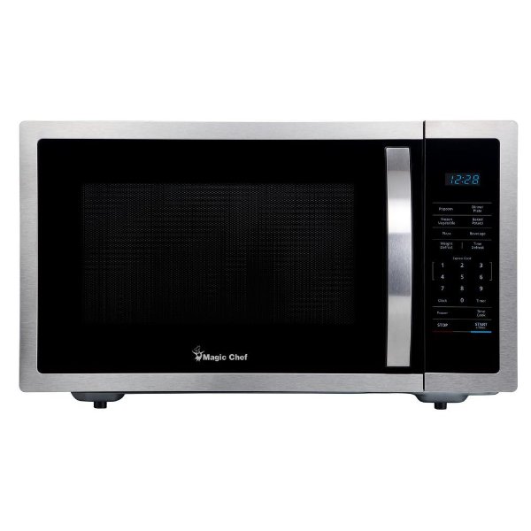 1.6 cu. ft. Countertop Microwave in Stainless steel with Gray Cavity