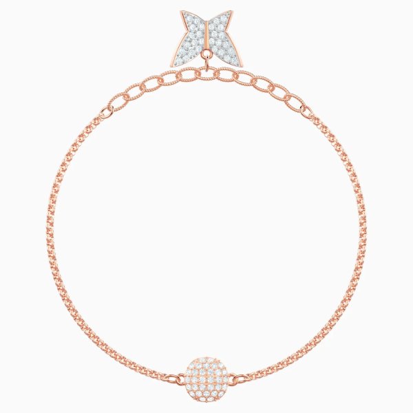 Remix Collection Lilia Strand, White, Rose-gold tone plated by