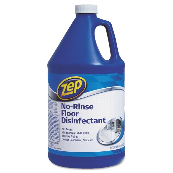 Commercial No-Rinse Floor Disinfectant, 1 gal Bottle -ZPEZUNRS128EA