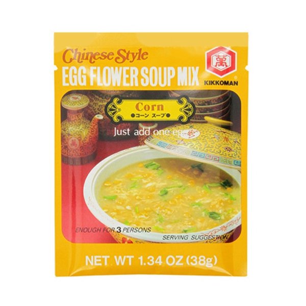 KIKKOMAN Corn& Egg Flower Soup Mix 38g