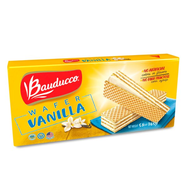 Bauducco Vanilla Wafers, Vanilla Flavored Cream 5.82oz (Pack of 1)