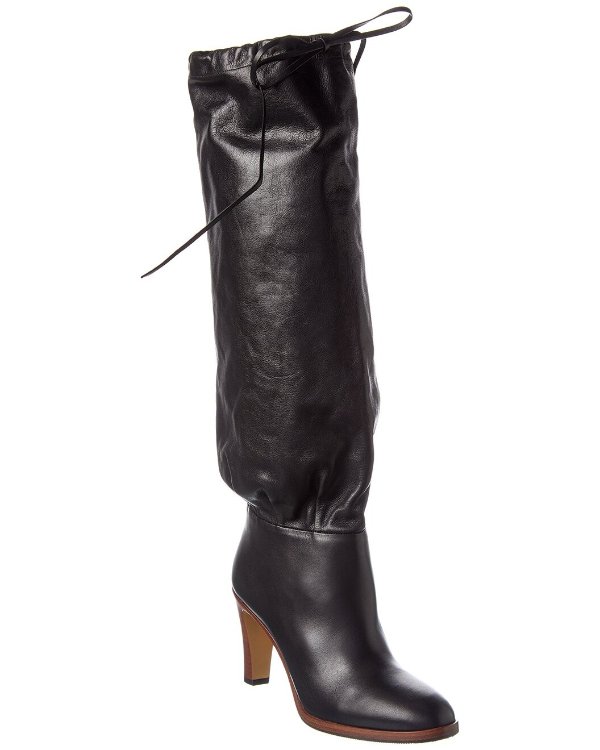 Lisa Leather Knee-High Boot