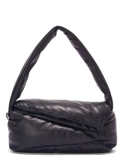 PUZZLE PUFF LEATHER HOBO SHOULDER BAG