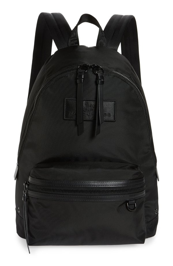 Large Leather Trim Backpack