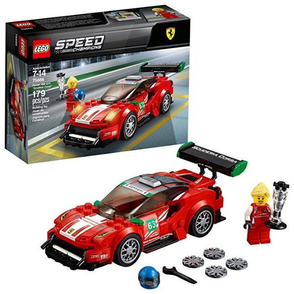 Speed Champions Ferrari 488 GT3 “Scuderia Corsa” 75886 Building Kit (179 Piece)