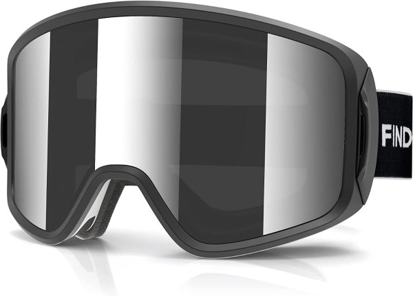 Findway Ski Goggles, OTG - Over Glasses Snow Goggles, Interchangeable Lens Snowboard Goggles for Adult Men, Women & Youth
