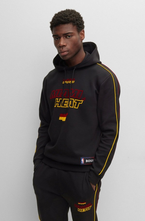 BOSS & NBA cotton-blend hoodie