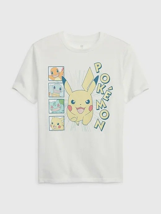 Pokemon 100% 有机棉T恤
