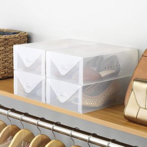 Whitmor 透明鞋盒4件套