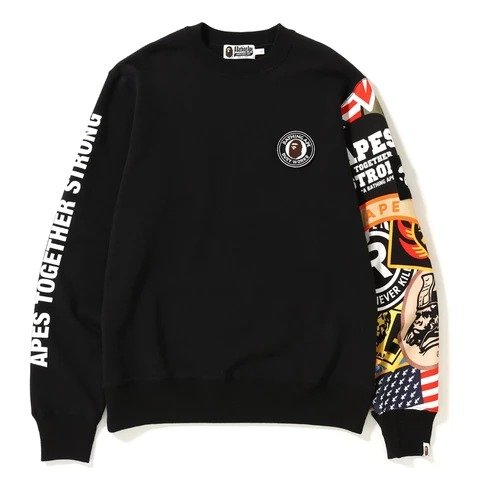 PATCHED CREW NECK M