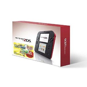 Nintendo 2DS Red Console with Yoshi's New Island