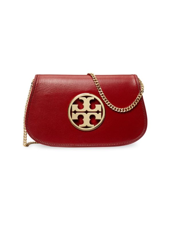 Reva Leather Clutch-On-Chain
